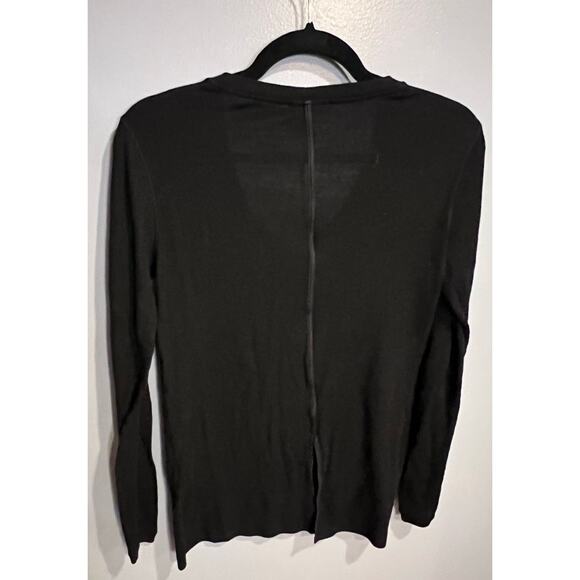 Rag & Bone Sheer Long Sleeve Top in Black - Size Medium - Picture 3 of 7